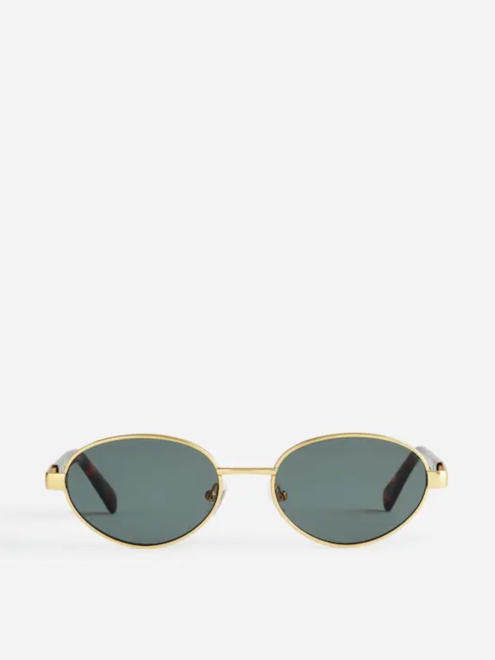 Madewell Wire Frame Oval Sunglasses in Vintage Gold